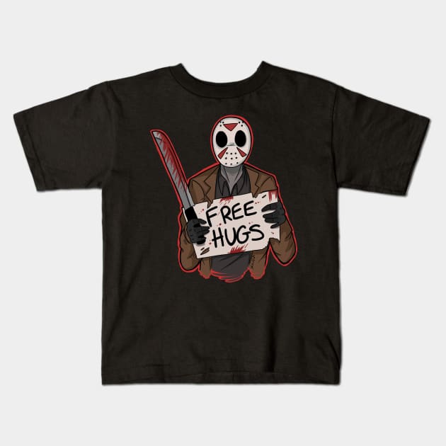 Free Hugs Jason Kids T-Shirt by Bat13SJx